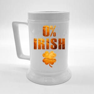 Retro 0% Irish Clover St Patrack's Day Beer Stein