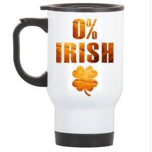 Retro 0% Irish Clover St Patrack's Day Stainless Steel Travel Mug