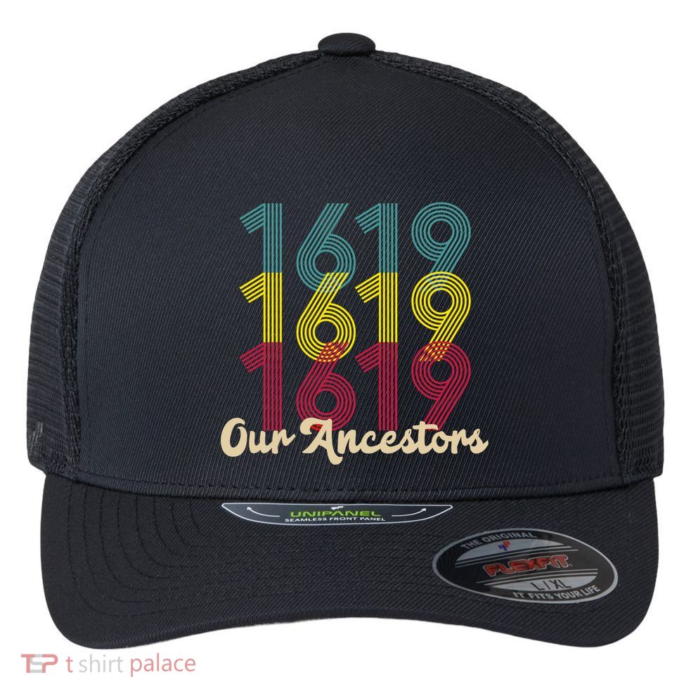 Retro 1619 Our Ancestors  Flexfit Unipanel Trucker Cap
