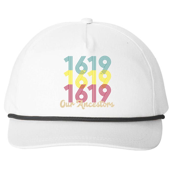 Retro 1619 Our Ancestors  Snapback Five-Panel Rope Hat