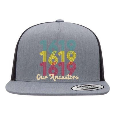 Retro 1619 Our Ancestors  Flat Bill Trucker Hat