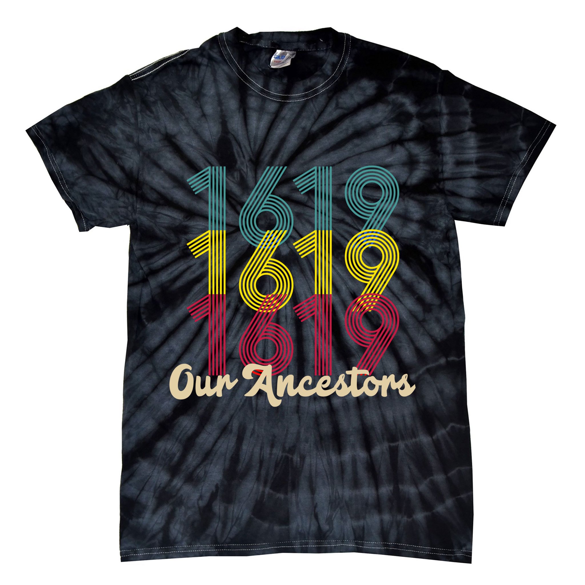 Retro 1619 Our Ancestors  Tie-Dye T-Shirt