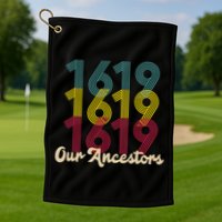 Retro 1619 Our Ancestors  Golf Towel