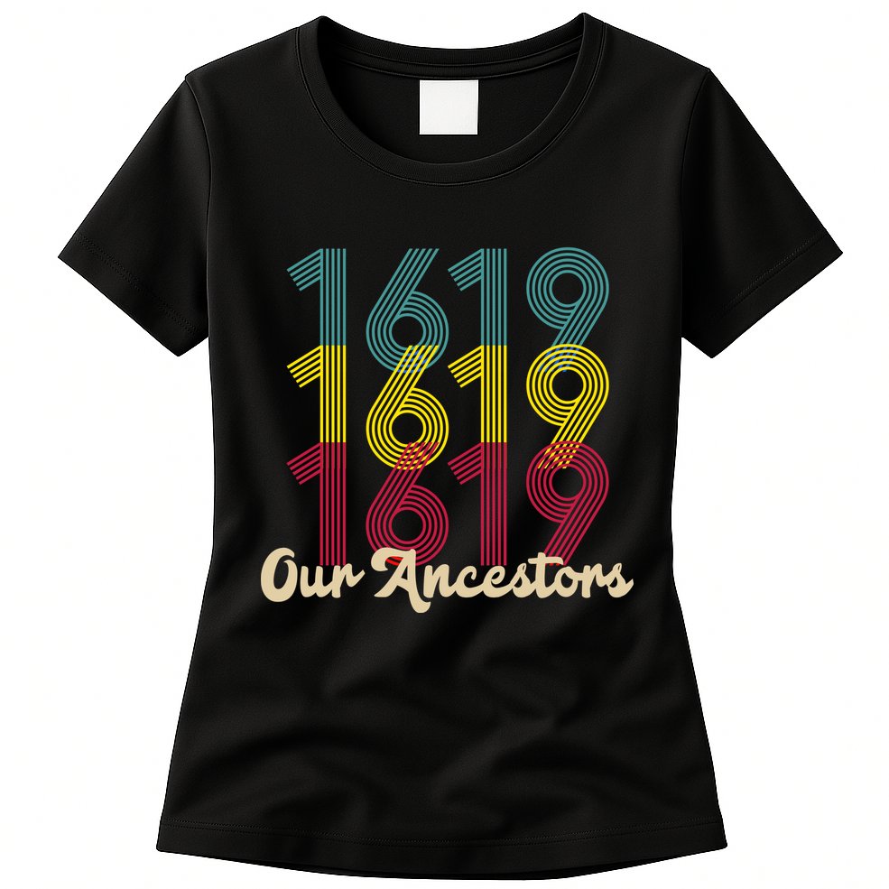 Retro 1619 Our Ancestors  Womens T-Shirt