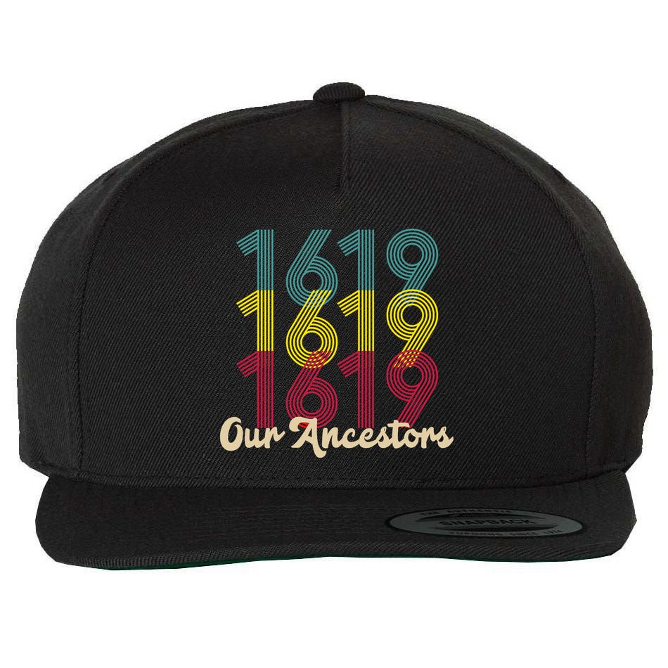 Retro 1619 Our Ancestors  Wool Snapback Cap