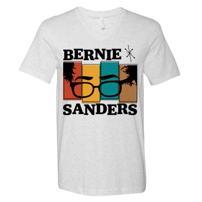 Retro 50's Bernie Sanders Logo V-Neck T-Shirt