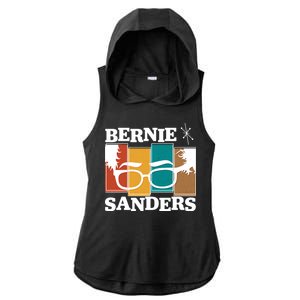 Retro 50's Bernie Sanders Logo Ladies PosiCharge Tri-Blend Wicking Draft Hoodie Tank