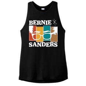 Retro 50's Bernie Sanders Logo Ladies PosiCharge Tri-Blend Wicking Tank