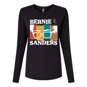 Retro 50's Bernie Sanders Logo Womens Cotton Relaxed Long Sleeve T-Shirt