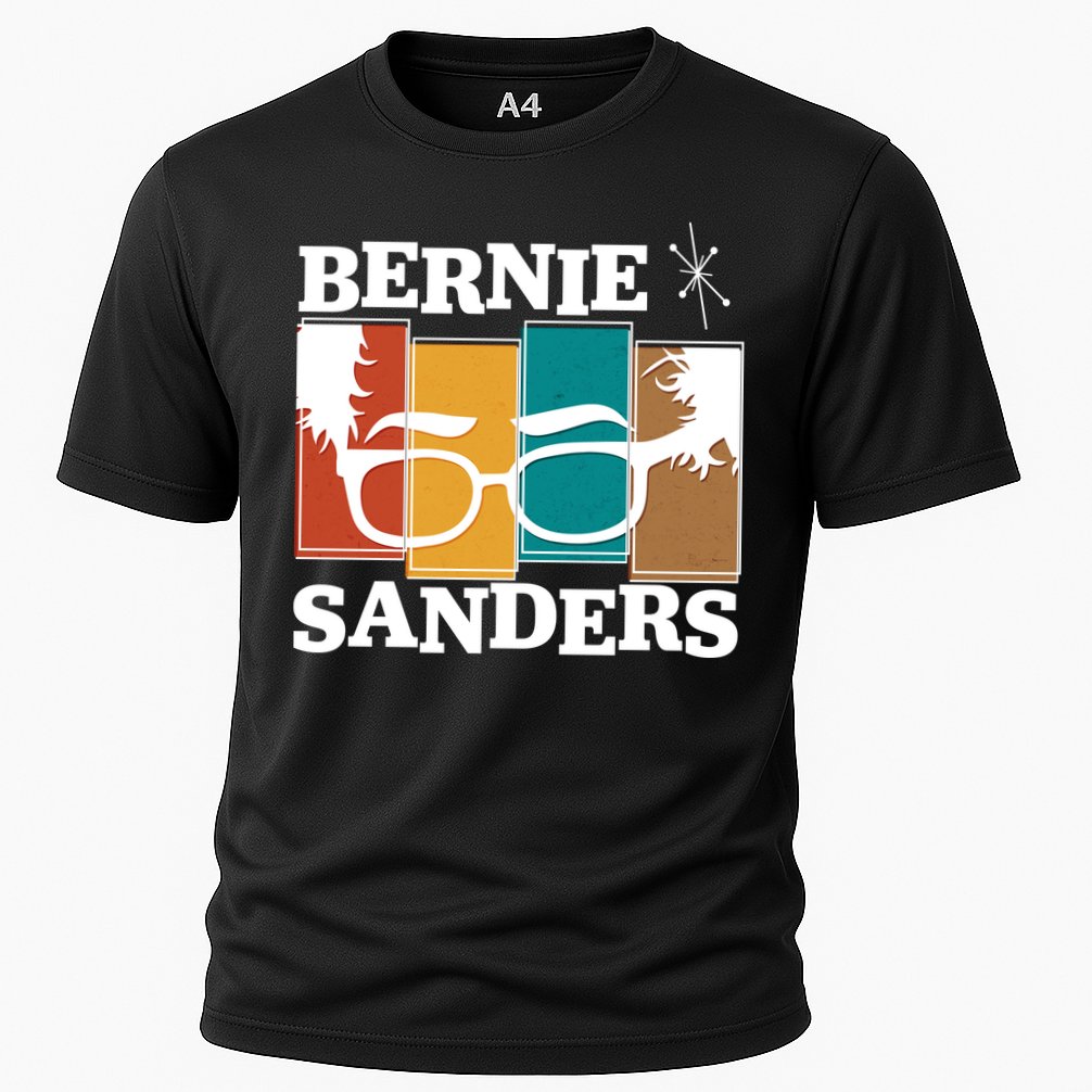 Retro 50's Bernie Sanders Logo Cooling Performance Crew T-Shirt