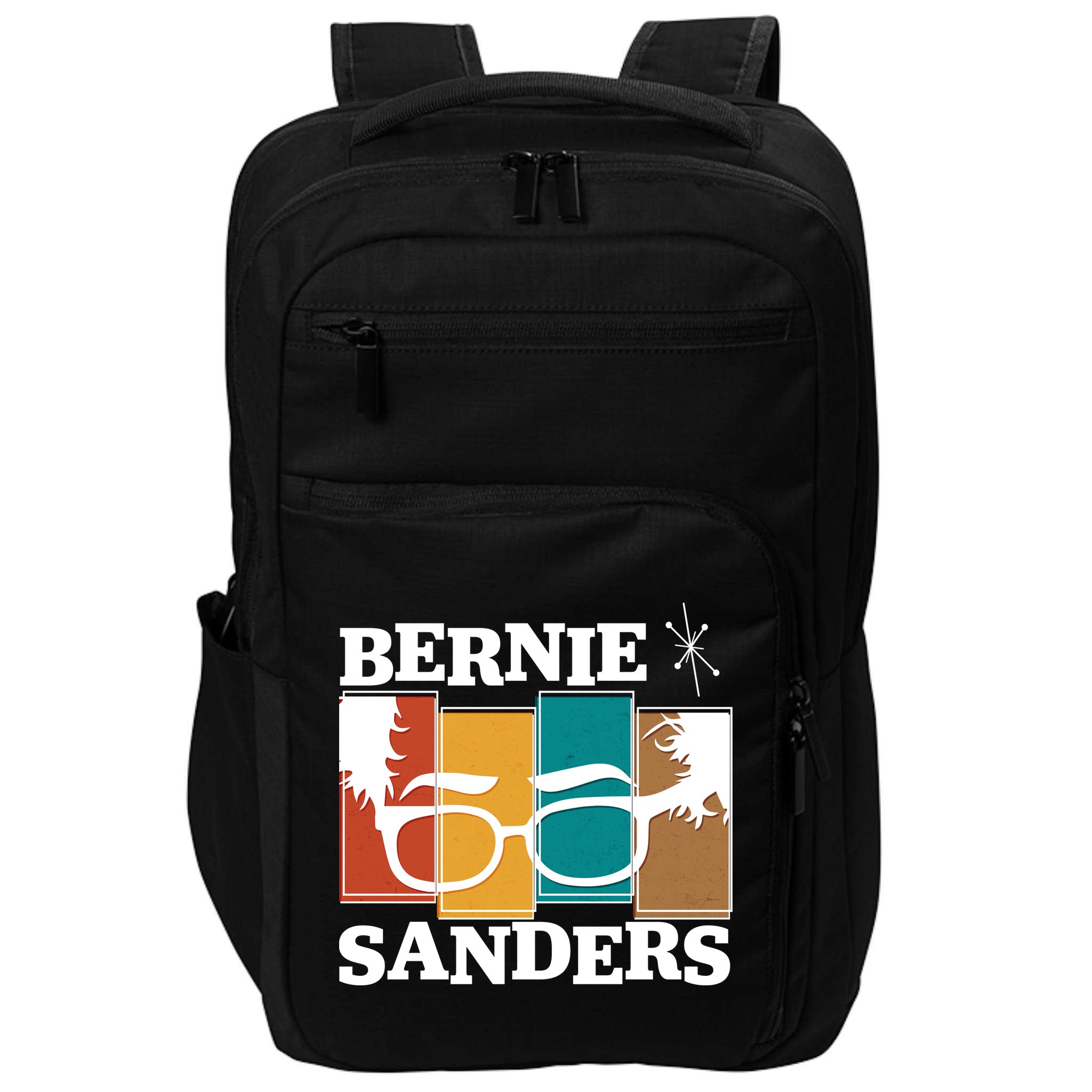 Retro 50's Bernie Sanders Logo Impact Tech Backpack