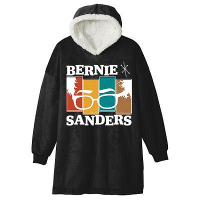 Retro 50's Bernie Sanders Logo Hooded Wearable Blanket