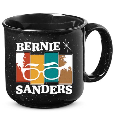 Retro 50's Bernie Sanders Logo 15oz Campfire Ceramic Mug