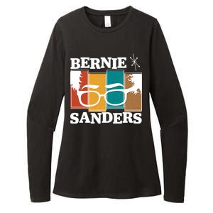 Retro 50's Bernie Sanders Logo Womens CVC Long Sleeve Shirt