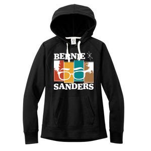 Retro 50's Bernie Sanders Logo Women's Fleece Hoodie