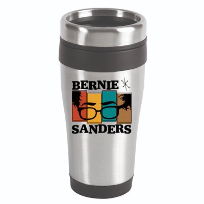 Retro 50's Bernie Sanders Logo 16oz Travel Tumbler