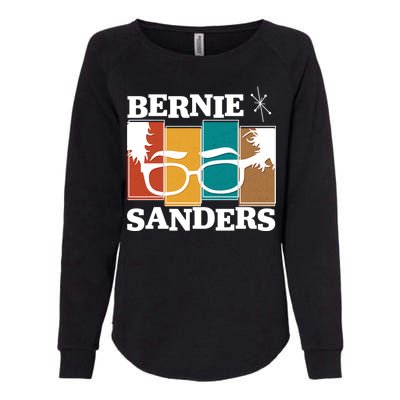 Retro 50's Bernie Sanders Logo Womens California Wash Sweatshirt