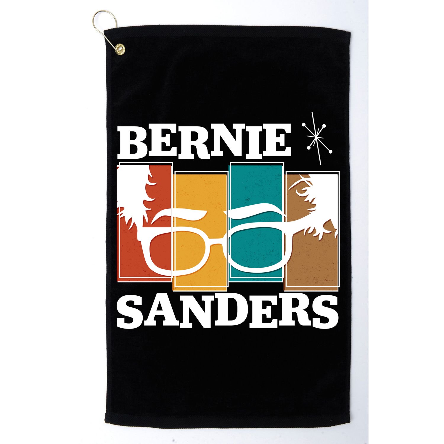 Retro 50's Bernie Sanders Logo Golf Towel