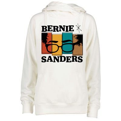 Retro 50's Bernie Sanders Logo Womens Funnel Neck Pullover Hood