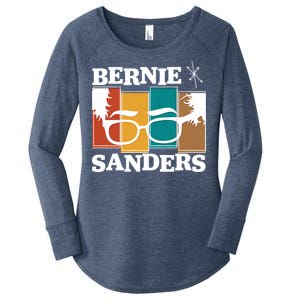 Retro 50's Bernie Sanders Logo Women's Perfect Tri Tunic Long Sleeve Shirt