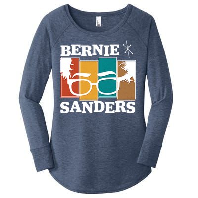 Retro 50's Bernie Sanders Logo Women's Perfect Tri Tunic Long Sleeve Shirt