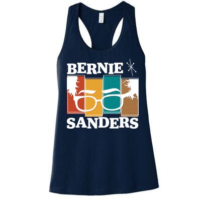 Retro 50's Bernie Sanders Logo Women's Racerback Tank