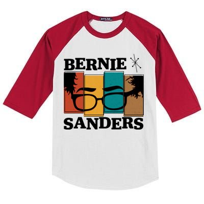 Retro 50's Bernie Sanders Logo Kids Colorblock Raglan Jersey