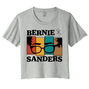 Retro 50's Bernie Sanders Logo Women's Crop Top Tee