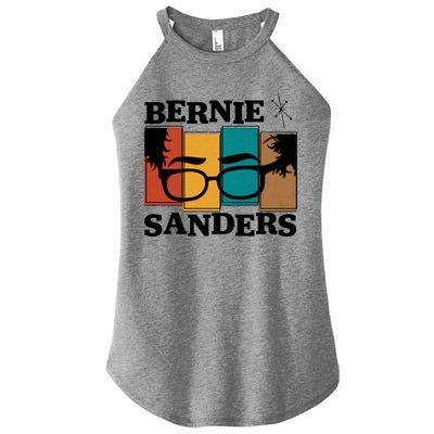 Retro 50's Bernie Sanders Logo Women's Perfect Tri Rocker Tank