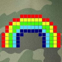 Retro 8 Bit Rainbow Legacy Tie Dye Trucker Hat