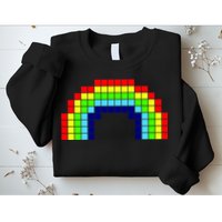 Retro 8 Bit Rainbow Sweatshirt