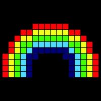 Retro 8 Bit Rainbow Backpack