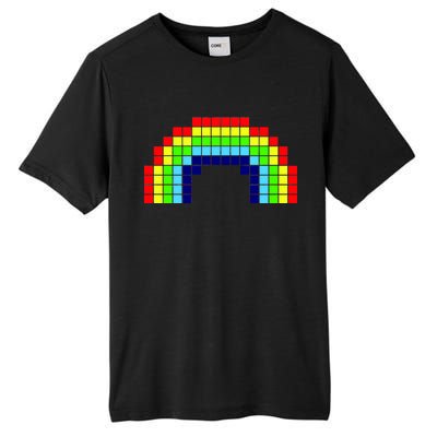 Retro 8 Bit Rainbow Tall Fusion ChromaSoft Performance T-Shirt