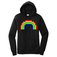 Retro 8 Bit Rainbow Women's Pullover Hoodie
