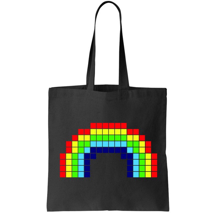 Retro 8 Bit Rainbow Bag