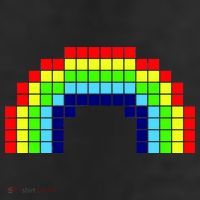 Retro 8 Bit Rainbow 25L Jumbo Tote