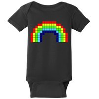 Retro 8 Bit Rainbow Baby Bodysuit