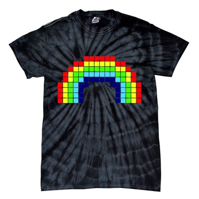 Retro 8 Bit Rainbow Tie-Dye T-Shirt