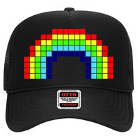 Retro 8 Bit Rainbow Hat