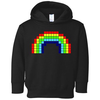 Retro 8 Bit Rainbow Toddler Hoodie