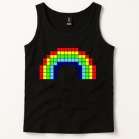 Retro 8 Bit Rainbow Tank Top