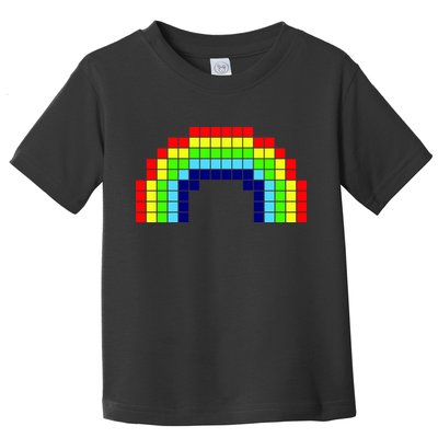 Retro 8 Bit Rainbow Toddler T-Shirt