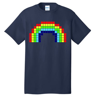 Retro 8 Bit Rainbow Tall T-Shirt