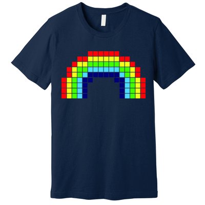 Retro 8 Bit Rainbow Premium T-Shirt