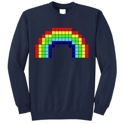 Retro 8 Bit Rainbow Tall Sweatshirt