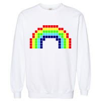 Retro 8 Bit Rainbow Garment-Dyed Sweatshirt