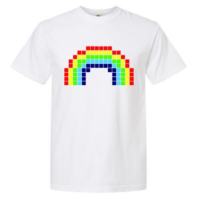 Retro 8 Bit Rainbow Garment-Dyed Heavyweight T-Shirt