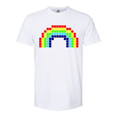 Retro 8 Bit Rainbow Softstyle CVC T-Shirt