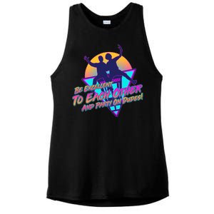 Retro 80's Bill And Ted Be Excellent to Each Other Party On Dudes! Ladies PosiCharge Tri-Blend Wicking Tank