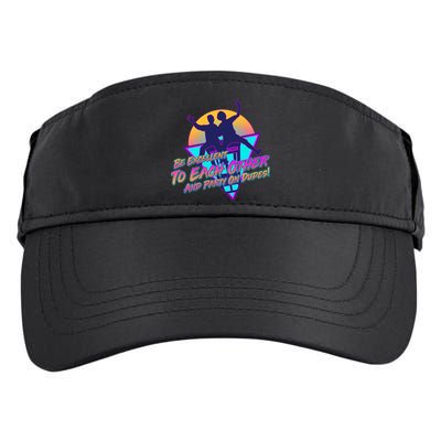 Retro 80's Bill And Ted Be Excellent to Each Other Party On Dudes! Adult Drive Performance Visor